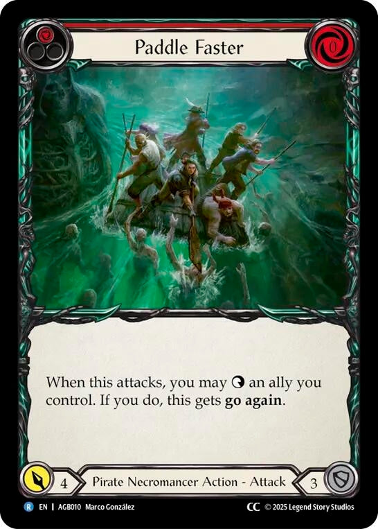 Image for Paddle Faster (CC Tag) (AGB010) (Armory Deck: Gravy Bones) - Flesh and Blood TCG