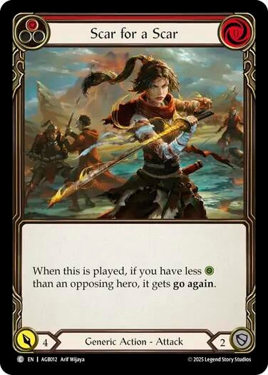 Image for Scar for a Scar (Red) (AGB012) (Armory Deck: Gravy Bones) - Flesh and Blood TCG