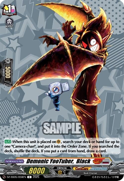 Image for Demonic YooTuber,  Black (DZ-SS05/059EN) (DZ-SS05: CoroCoro Start Deck Pack) - Cardfight Vanguard