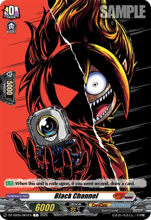 Image for Black Channel (DZ-SS05/061EN) (DZ-SS05: CoroCoro Start Deck Pack) - Cardfight Vanguard