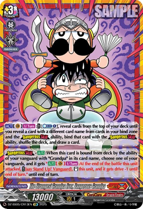 Image for The Strongest Grandpa Ever, Dangerous Grandpa (CR) (DZ-SS05/CR13EN) (DZ-SS05: CoroCoro Start Deck Pack) - Cardfight Vanguard