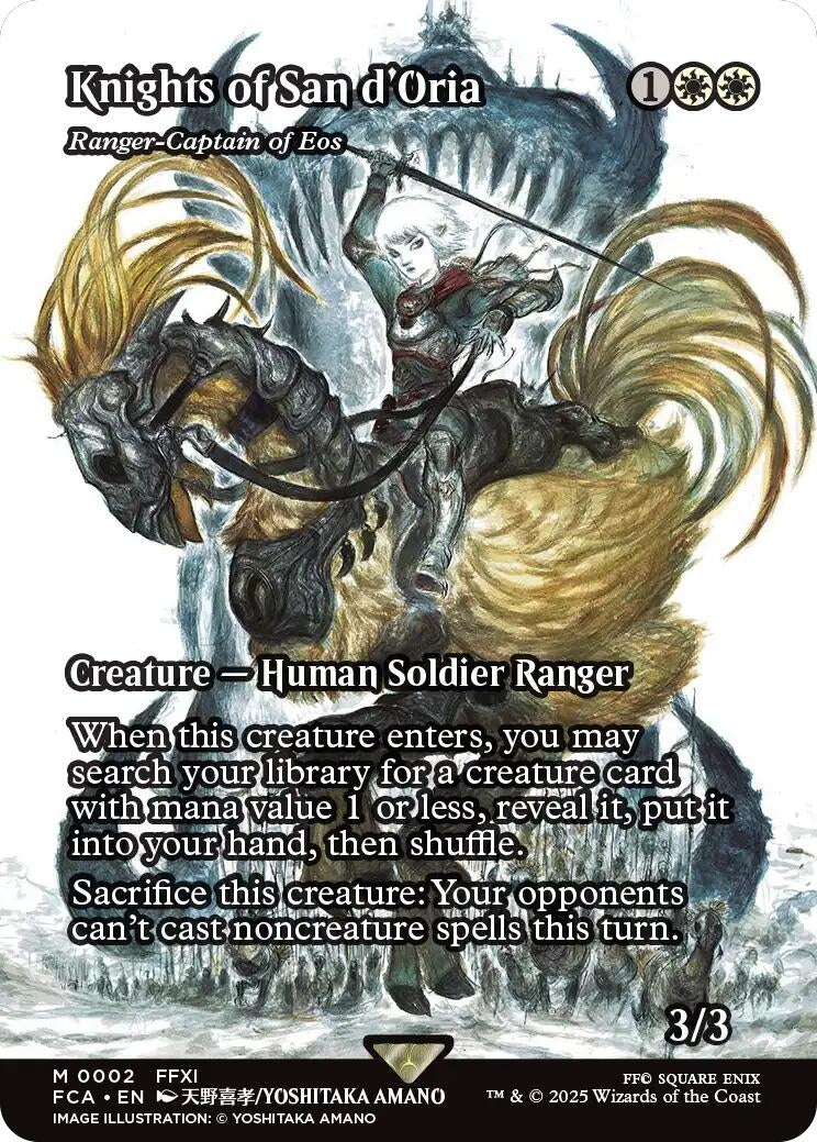 Image for Knights of San d'Oria - Ranger-Captain of Eos (Showcase) (2) (FINAL FANTASY: Through the Ages) - Magic: The Gathering