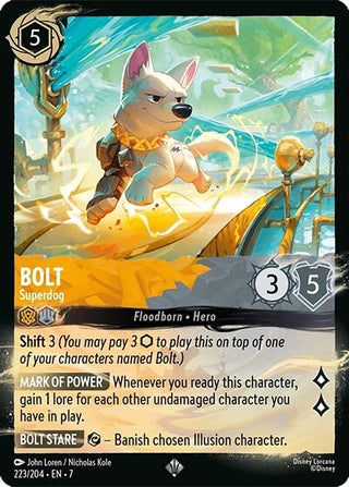 Image for Bolt - Superdog (223/204) (223/204) [Illumineer's Quest: Palace Heist] - Disney Lorcana