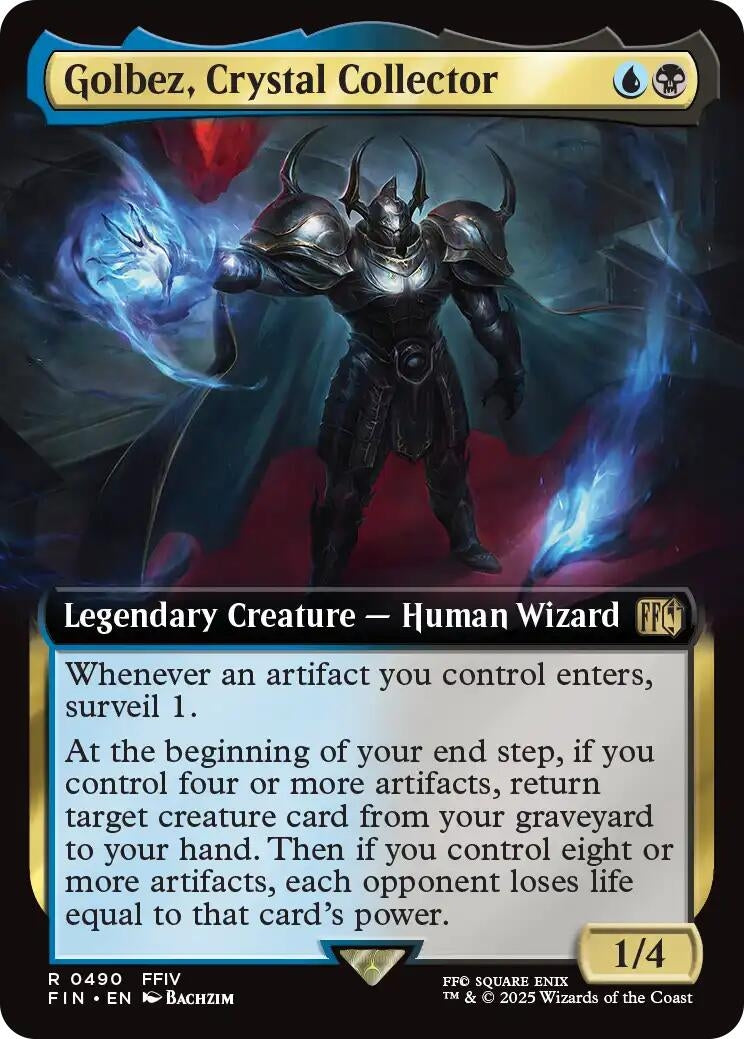 Image for Golbez, Crystal Collector (Extended Art) (490) (FINAL FANTASY) - Magic: The Gathering