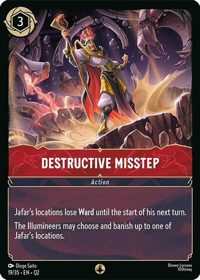 Image for Destructive Misstep (19/35) [Illumineer's Quest: Palace Heist] - Disney Lorcana