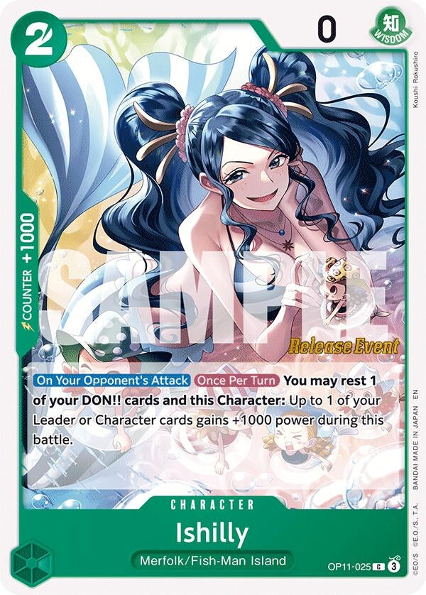 Image for Ishilly (OP11-025) (A Fist of Divine Speed Release Event Cards) - One Piece Card Game