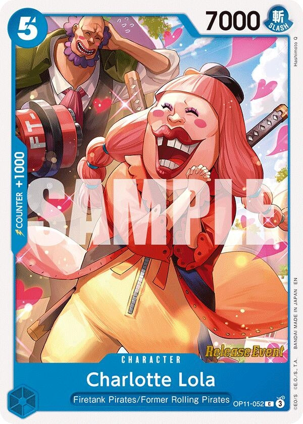Image for Charlotte Lola (OP11-052) (A Fist of Divine Speed Release Event Cards) - One Piece Card Game