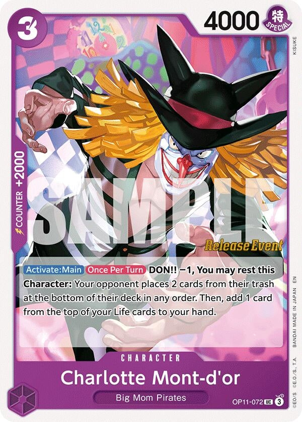Image for Charlotte Mont-d'or (OP11-072) (A Fist of Divine Speed Release Event Cards) - One Piece Card Game