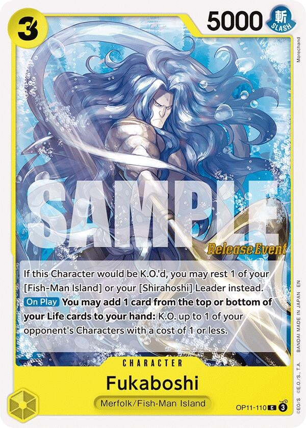 Image for Fukaboshi (OP11-110) (A Fist of Divine Speed Release Event Cards) - One Piece Card Game