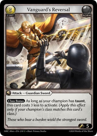 Vanguard's Reversal (210) (Mercurial Heart Alter Edition)