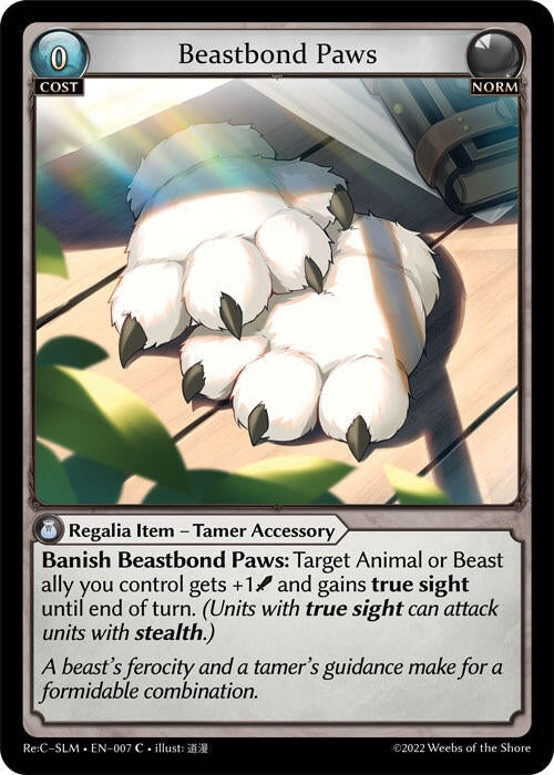 Image for Beastbond Paws (007) (Silvie, Slime Sovereign Re: Collection Lite) - Grand Archive TCG
