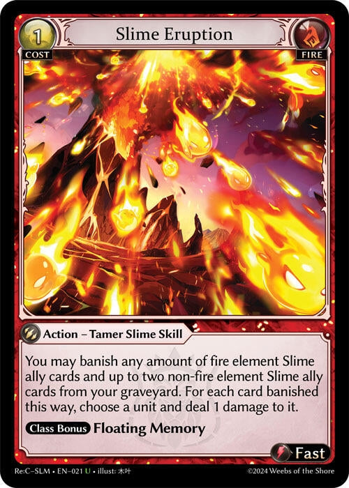 Image for Slime Eruption (021) (Silvie, Slime Sovereign Re: Collection Lite) - Grand Archive TCG