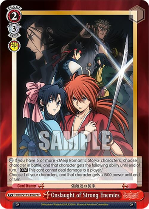 Image for Onslaught of Strong Enemies (RKN/S115-E067 U) (Rurouni Kenshin) - Weiss Schwarz