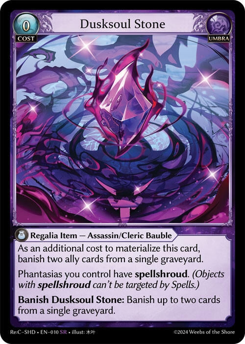 Image for Dusksoul Stone (010) (Tristan, Shadowdancer Re:Collection Lite) - Grand Archive TCG