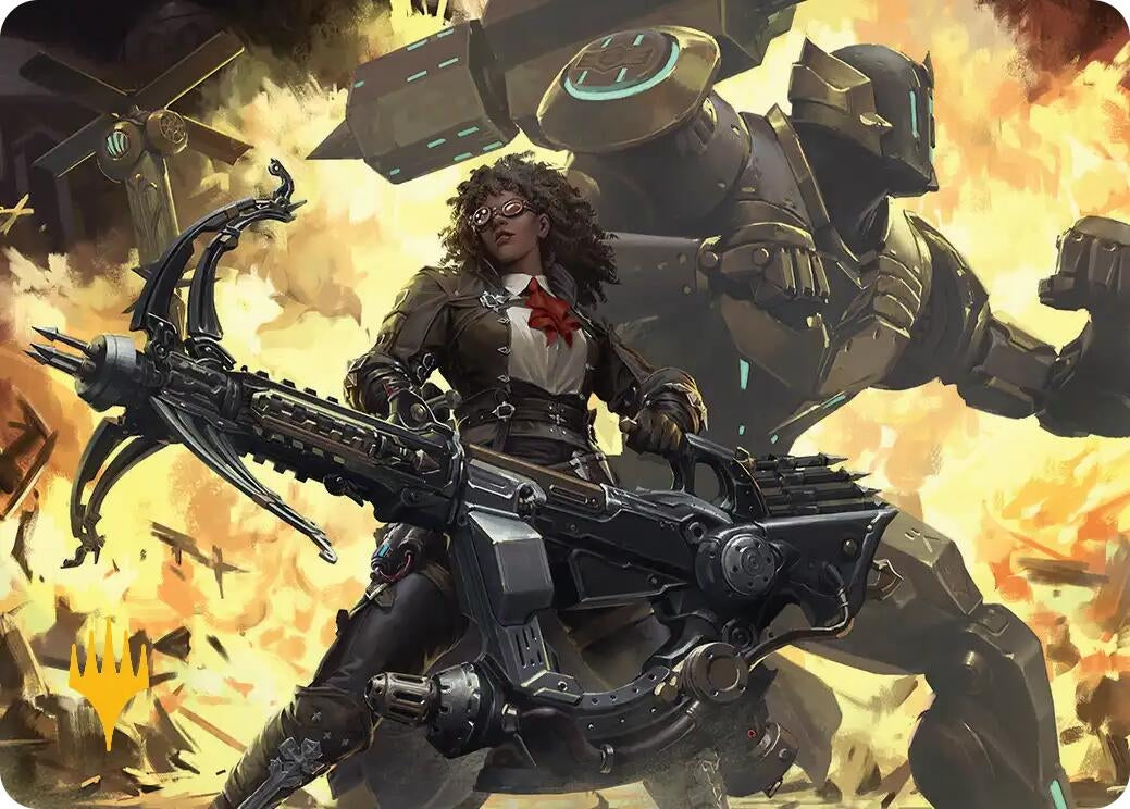 Image for Machinist's Arsenal Art Card (Gold-Stamped Planeswalker Symbol) (2) (Art Series: FINAL FANTASY) - Magic: The Gathering