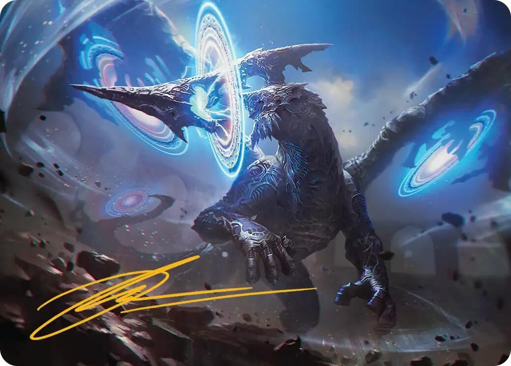 Image for Yiazmat, Ultimate Mark Art Card (Gold-Stamped Signature) (7) (Art Series: FINAL FANTASY) - Magic: The Gathering