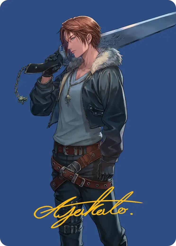 Image for Squall, SeeD Mercenary Art Card (Gold-Stamped Signature) (47) (Art Series: FINAL FANTASY) - Magic: The Gathering