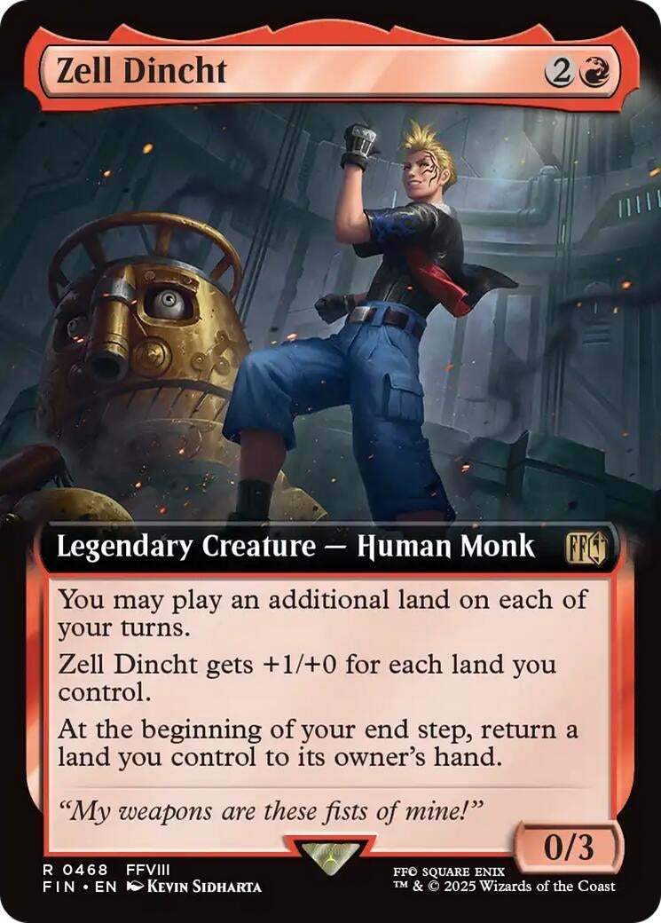 Image for Zell Dincht (Extended Art) (468) (FINAL FANTASY) - Magic: The Gathering