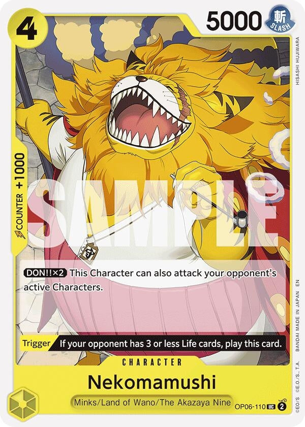 Image for Nekomamushi (Reprint) (OP06-110) (Starter Deck 28: GREEN/YELLOW Yamato) - One Piece Card Game