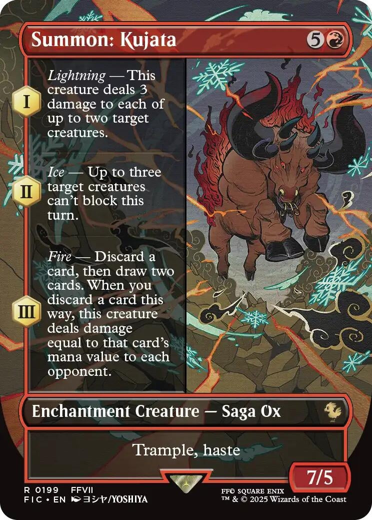 Image for Summon: Kujata (Borderless) (199) (Commander: FINAL FANTASY) - Magic: The Gathering