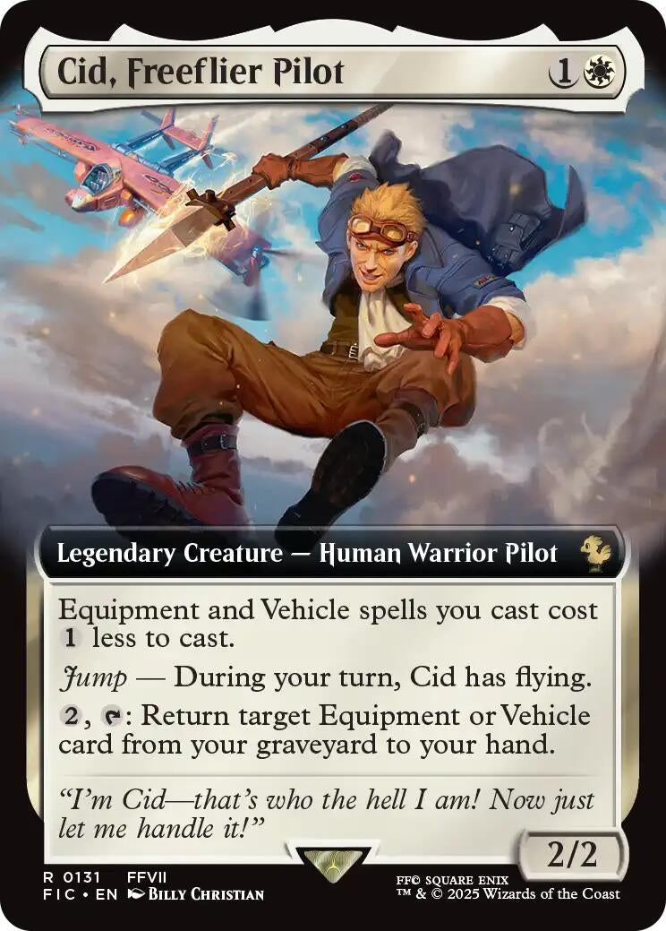 Cid, Freeflier Pilot (Extended Art) (131) (Commander: FINAL FANTASY)