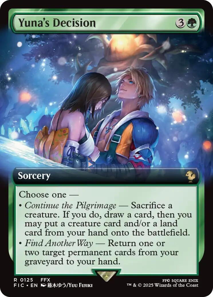 Image for Yuna's Decision (Extended Art) (125) (Commander: FINAL FANTASY) - Magic: The Gathering
