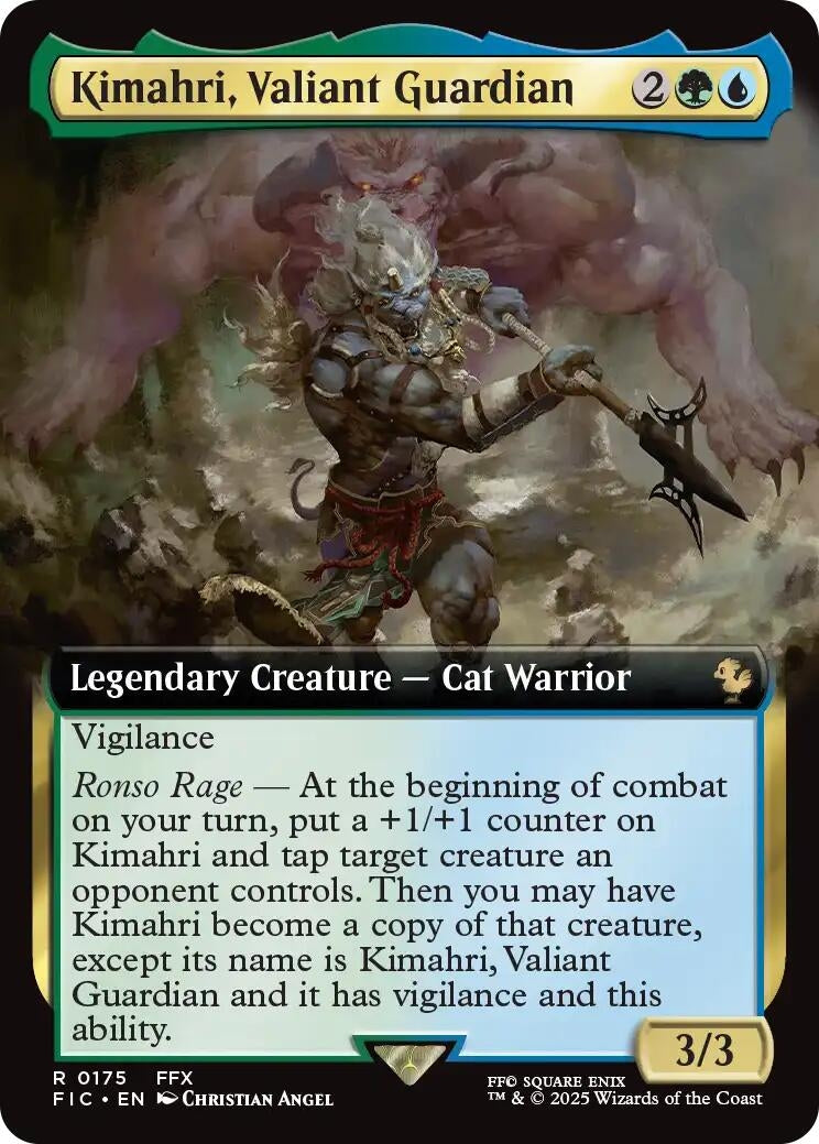 Image for Kimahri, Valiant Guardian (Extended Art) (175) (Commander: FINAL FANTASY) - Magic: The Gathering