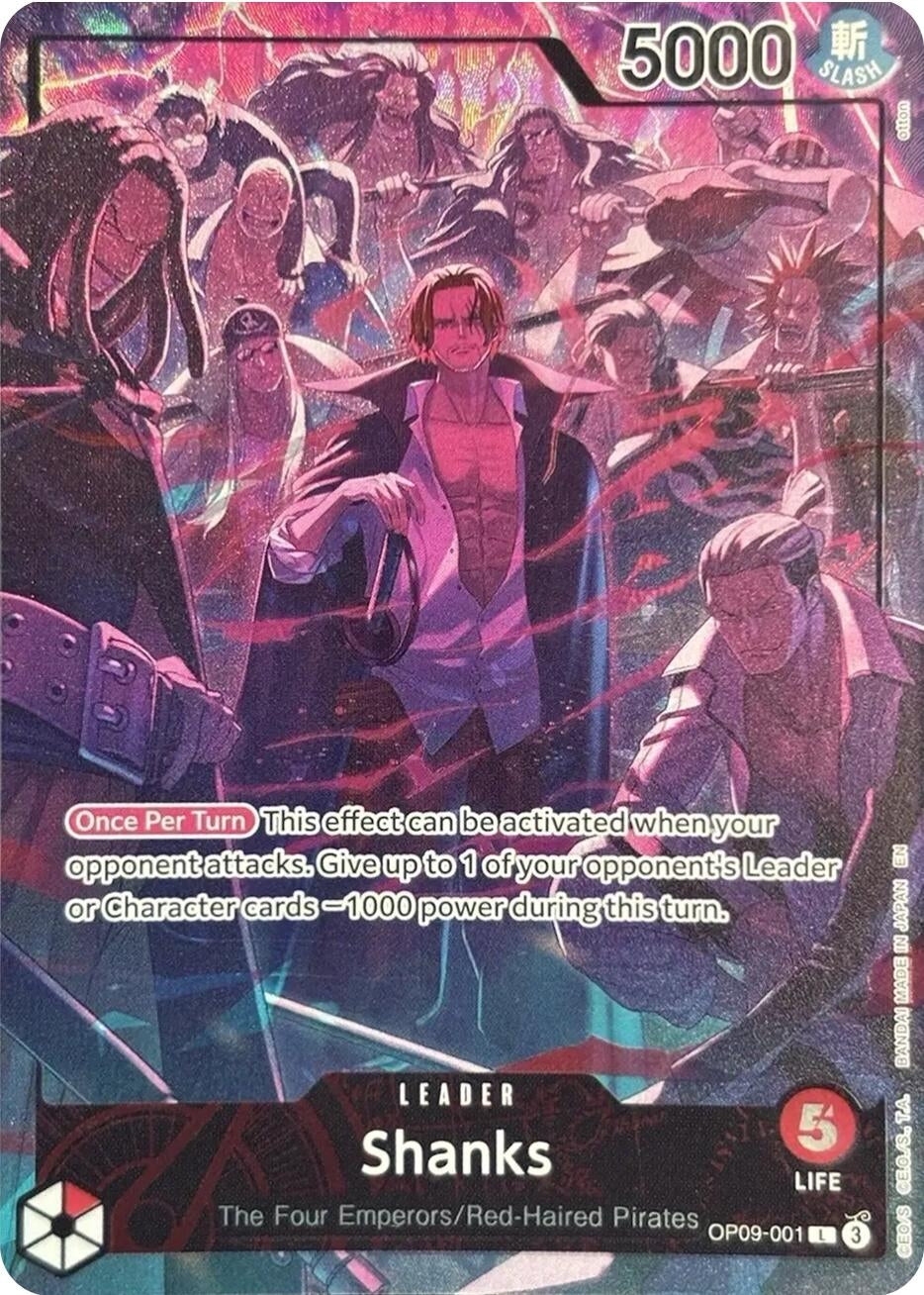 Image for Shanks (English Version 2nd Anniversary Set) (OP09-001) (One Piece Promotion Cards) - One Piece Card Game