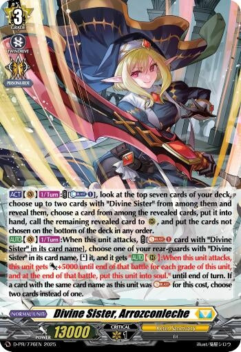 Image for Divine Sister, Arrozconleche (Foil) (D-PR/776EN) (D Promo Cards) - Cardfight Vanguard