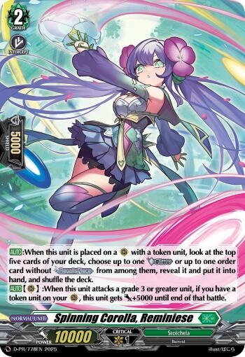 Image for Spinning Corolla, Reminiese (Foil) (D-PR/778EN) (D Promo Cards) - Cardfight Vanguard