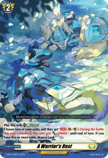 Image for A Warrior's Rest (D-PR/783EN) (D Promo Cards) - Cardfight Vanguard