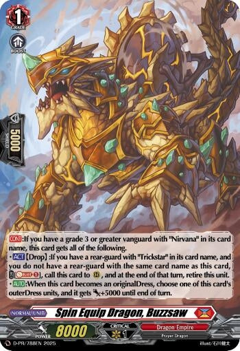Image for Spin Equip Dragon, Buzzsaw (Foil) (D-PR/788EN) (D Promo Cards) - Cardfight Vanguard