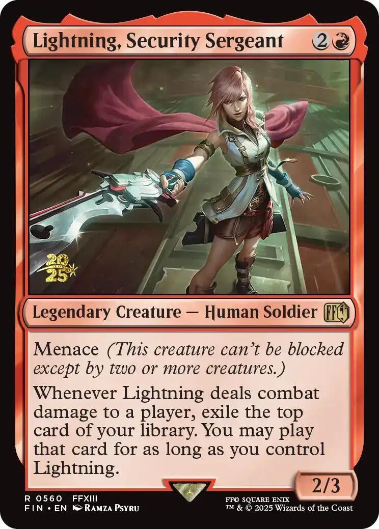 Image for Lightning, Security Sergeant (560) (Prerelease Cards) - Magic: The Gathering
