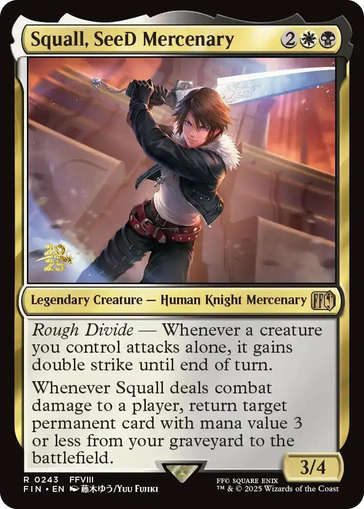 Image for Squall, SeeD Mercenary (243) (Prerelease Cards) - Magic: The Gathering
