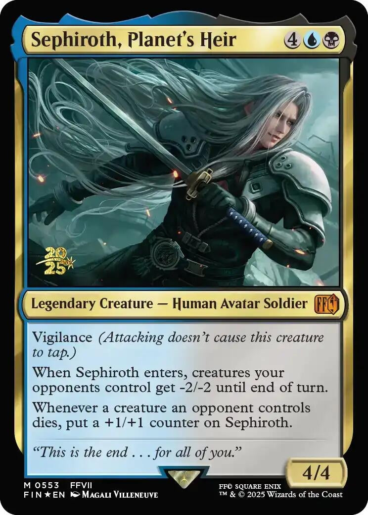 Image for Sephiroth, Planet's Heir (553) (Prerelease Cards) - Magic: The Gathering