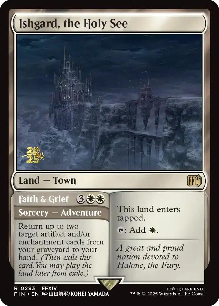 Image for Ishgard, the Holy See (283) (Prerelease Cards) - Magic: The Gathering
