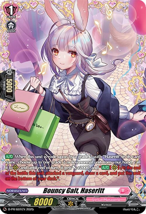 Image for Bouncy Gait, Haseritt (D-PR/601EN) (D Promo Cards) - Cardfight Vanguard