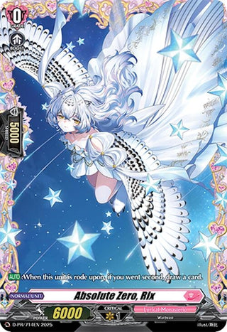Image for Absolute Zero, Rix (D-PR/714EN) (DZ-LBT01: Lyrical Monasterio Sparkling Stars!) - Cardfight Vanguard