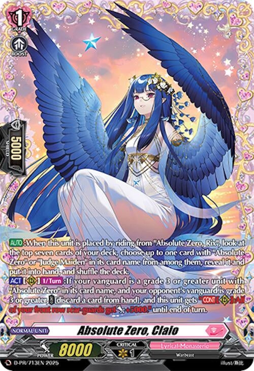 Image for Absolute Zero, Claio (D-PR/713EN) (D Promo Cards) - Cardfight Vanguard
