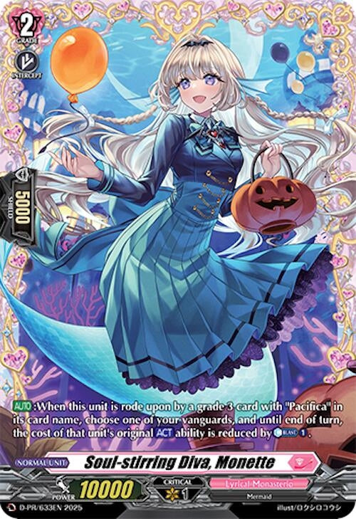 Image for Soul-stirring Diva, Monette (D-PR/633EN) (D Promo Cards) - Cardfight Vanguard