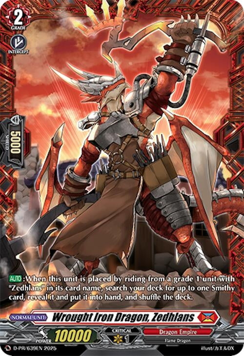 Image for Wrought Iron Dragon, Zedhlans (D-PR/639EN) (D Promo Cards) - Cardfight Vanguard
