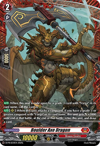 Image for Boulder Axe Dragon (D-PR/644EN) (D Promo Cards) - Cardfight Vanguard
