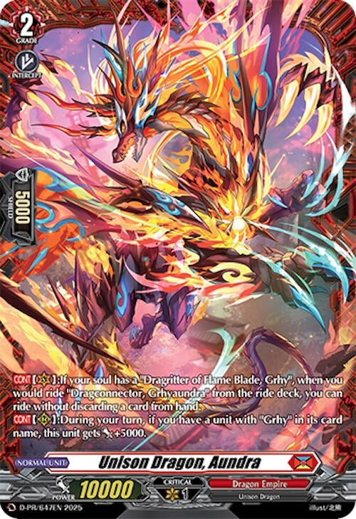 Image for Unison Dragon, Aundra (D-PR/647EN) (D Promo Cards) - Cardfight Vanguard