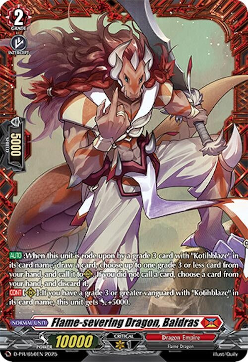Image for Flame-severing Dragon, Baldras (D-PR/650EN) (D Promo Cards) - Cardfight Vanguard