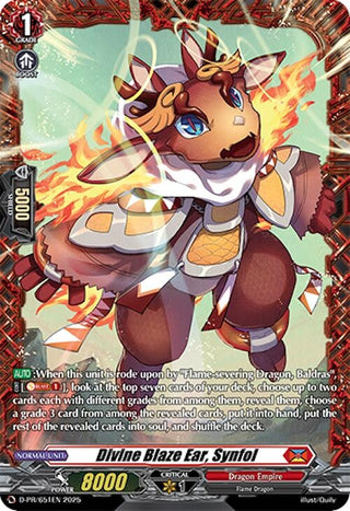Image for Divine Blaze Ear, Synfol (D-PR/651EN) (D Promo Cards) - Cardfight Vanguard