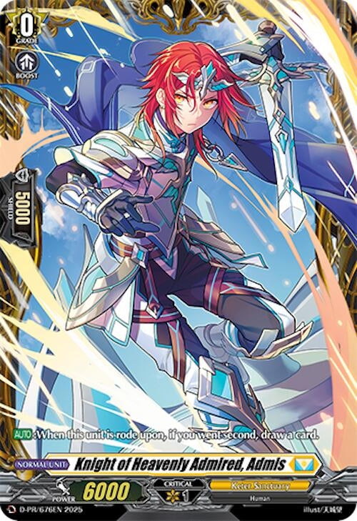 Image for Knight of Heavenly Admired, Admis (D-PR/676EN) (D Promo Cards) - Cardfight Vanguard