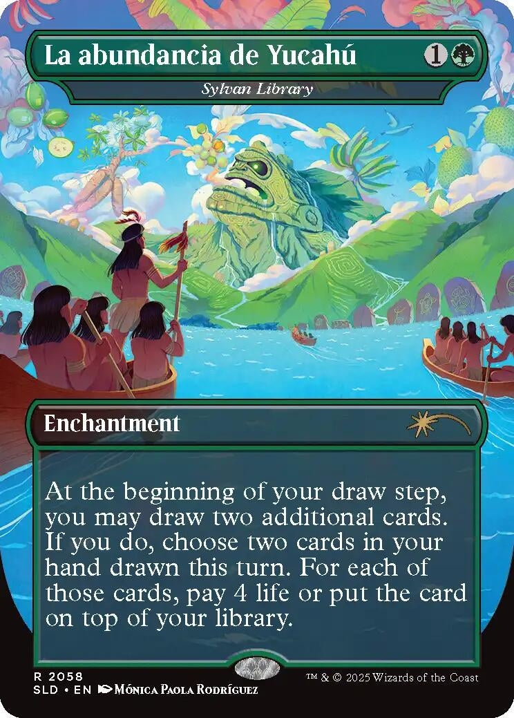 Image for La abundancia de Yucahú - Sylvan Library (2058) (Secret Lair Drop Series) - Magic: The Gathering