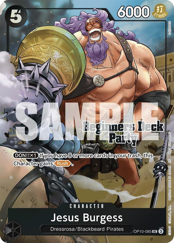 Image for Jesus Burgess (Beginners Deck Party [ST-23] - [ST-28] Winner Pack) (OP10-085) (One Piece Promotion Cards) - One Piece Card Game