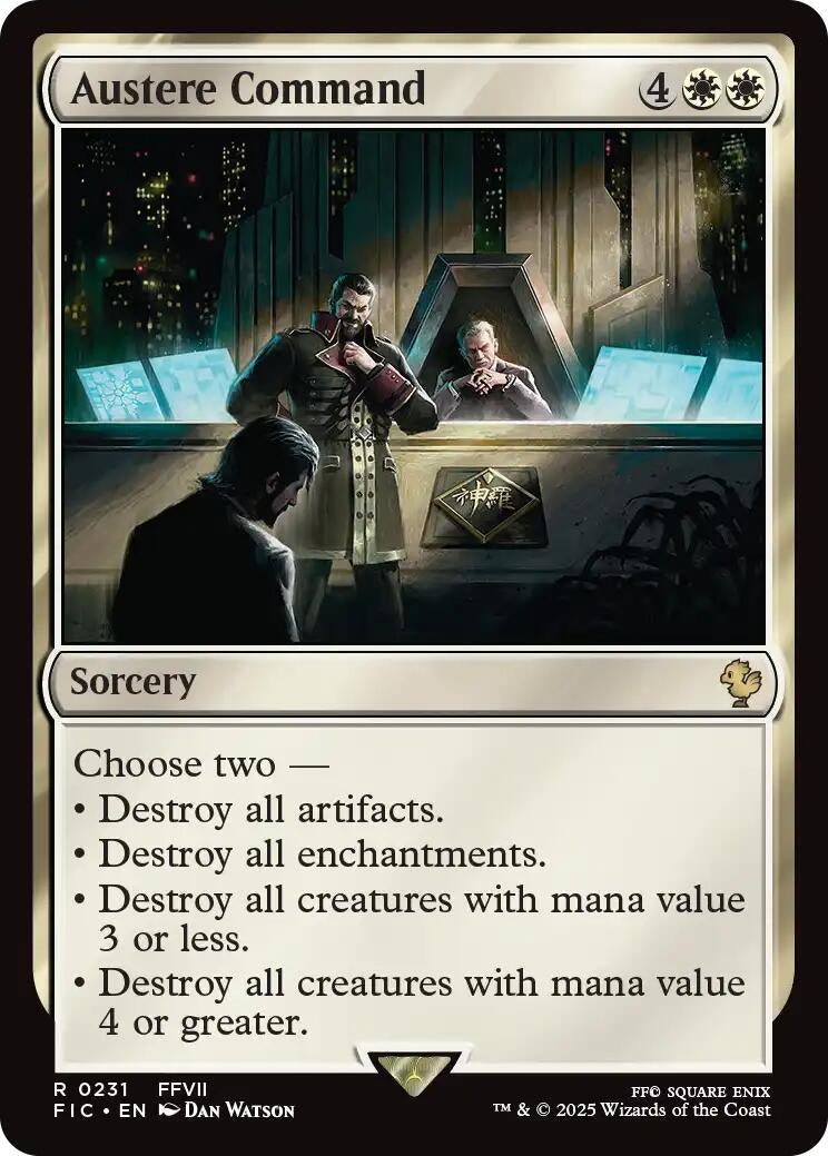 Image for Austere Command (Surge Foil) (231) (Commander: FINAL FANTASY) - Magic: The Gathering