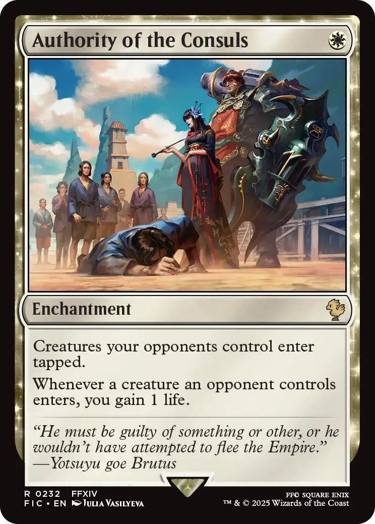 Image for Authority of the Consuls (Surge Foil) (232) (Commander: FINAL FANTASY) - Magic: The Gathering
